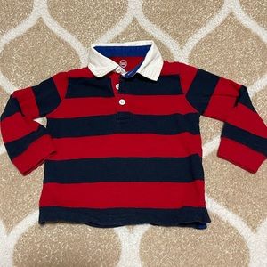 Boys Collared Long Sleeve Polo